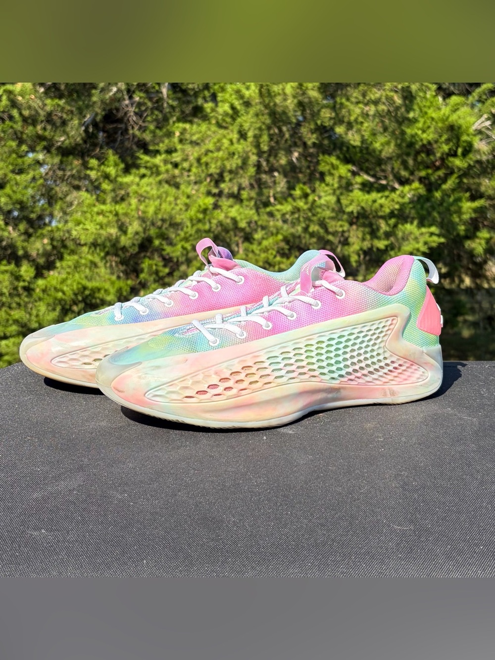 Adidas AE 1 Low 3SSB PE Anthony Edwards Tie Dye Basketball Shoes JR3915 11.5
